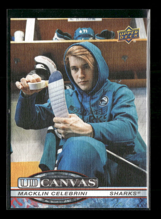 2025-26 Upper Deck UD Canvas Macklin Celebrini #C-124