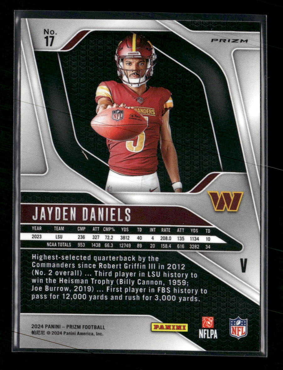 2024 Panini Prizm Rookie Variations Silver Prizm Jayden Daniels #17