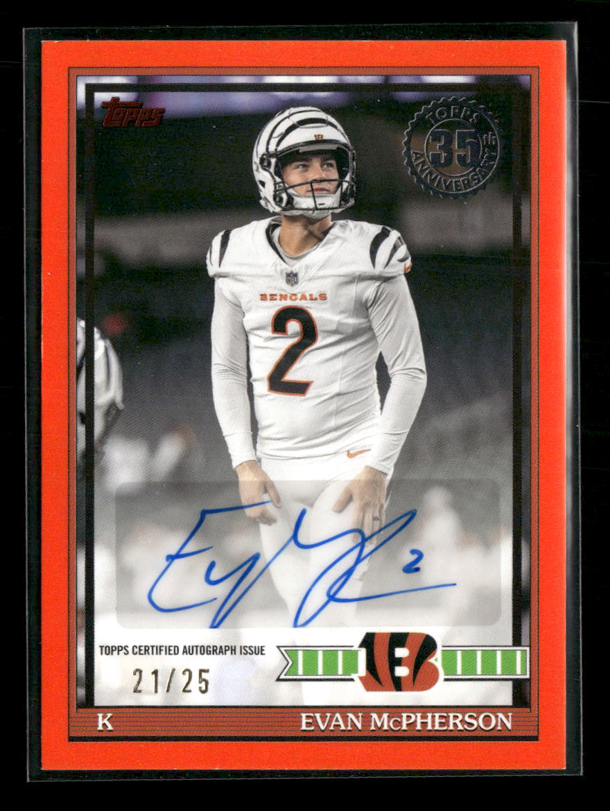 2026 Topps Flagship Auto Orange Evan McPherson #/25 #91AC-EM