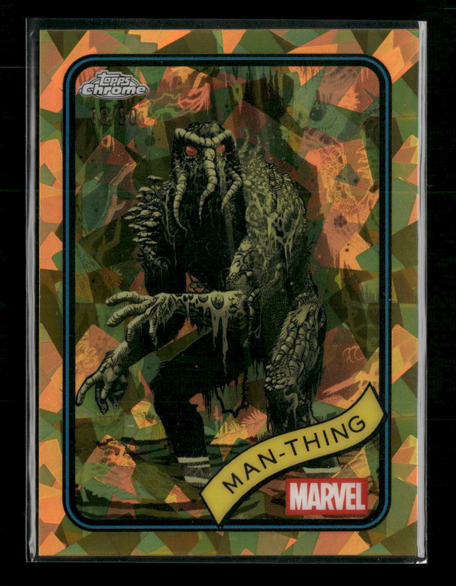 2025 Topps Chrome Marvel Gold Sapphire #/50 Man-Thing #31