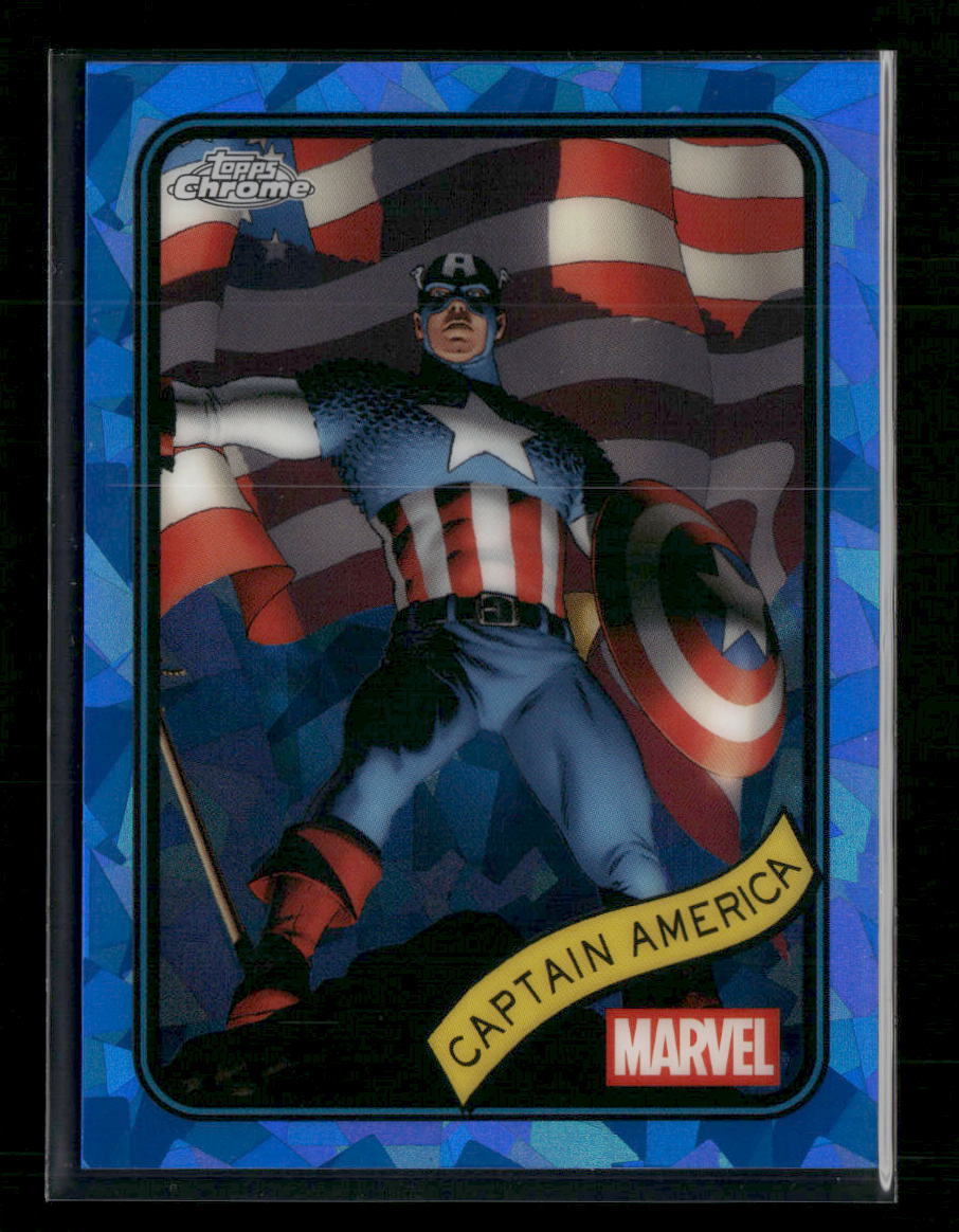 2025 Topps Chrome Marvel Sapphire Captain America #185