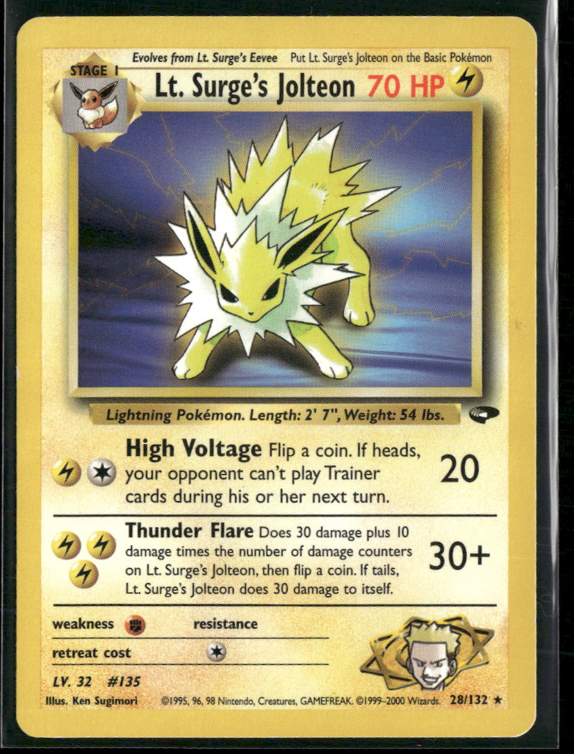 Gym Challenge Lt. Surge's Jolteon #028/132