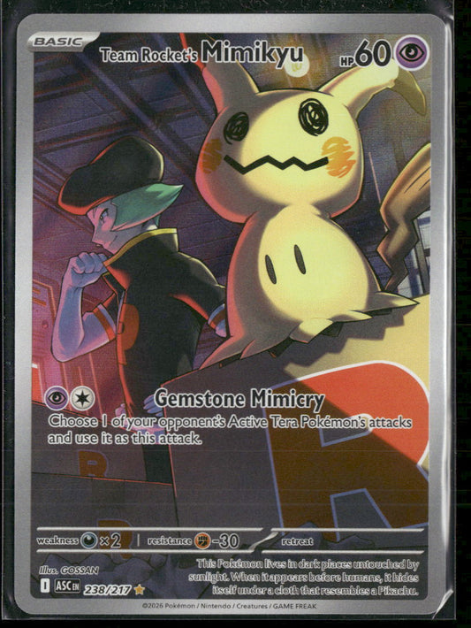 ME: Ascended Heroes Team Rocket's Mimikyu #238/217