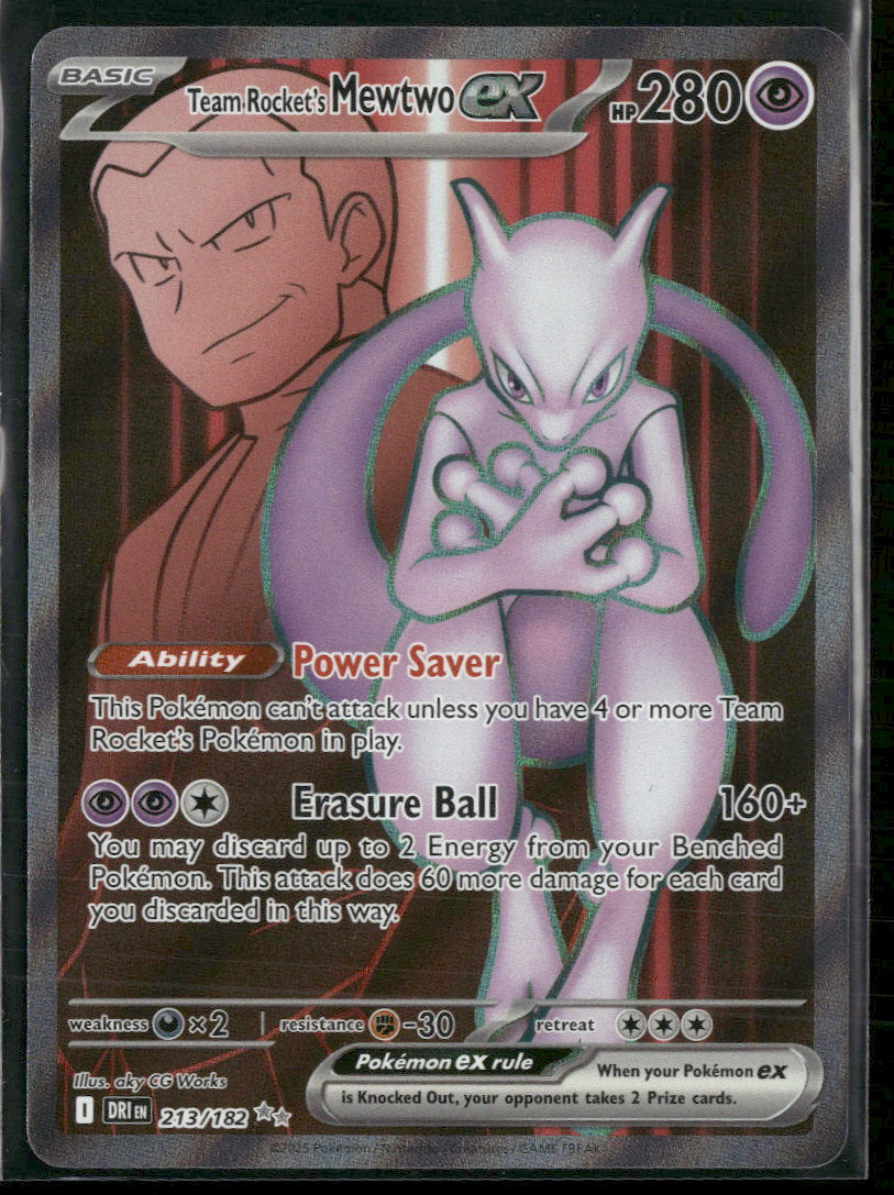 SV10: Destined Rivals Team Rocket's Mewtwo ex #213/182
