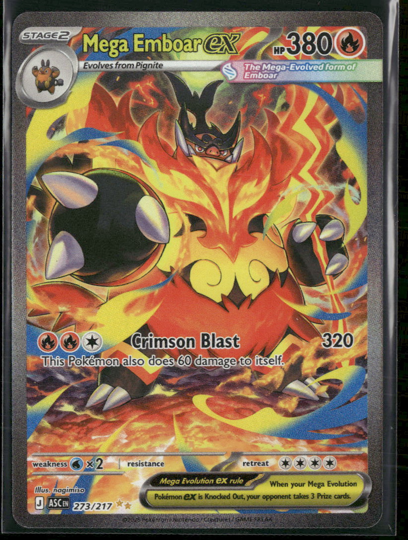 ME: Ascended Heroes Mega Emboar ex #273/217