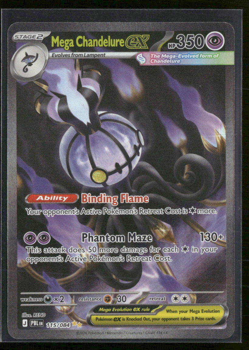 ME05: Pitch Black Mega Chandelure ex #115/084