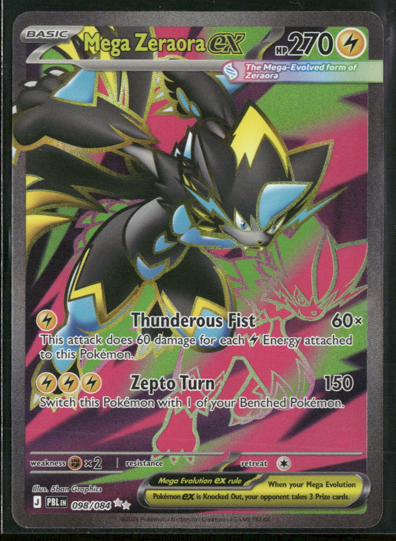 ME05: Pitch Black Mega Zeraora ex #098/084