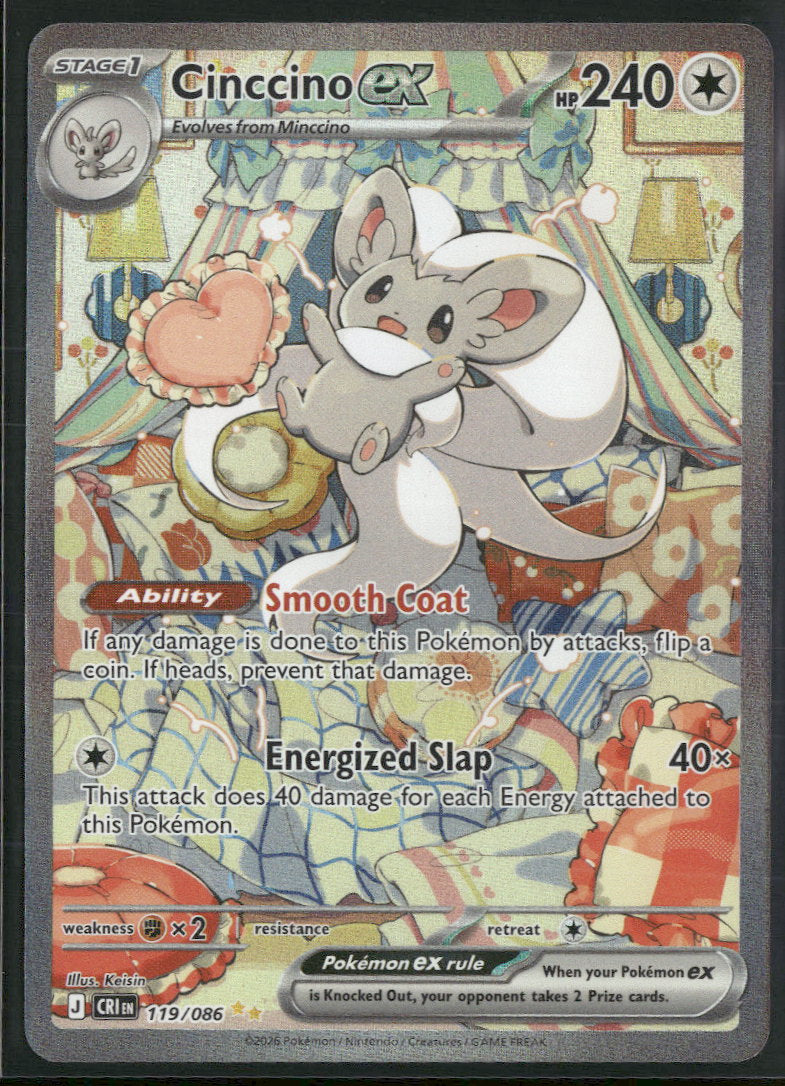 ME04: Chaos Rising Cinccino ex #119/086