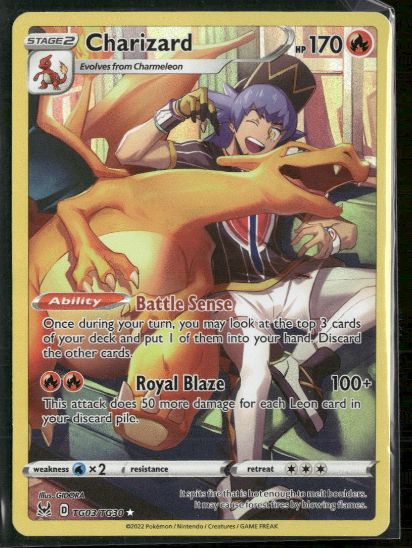 SWSH11: Lost Origin Trainer Gallery Charizard #TG03/TG30