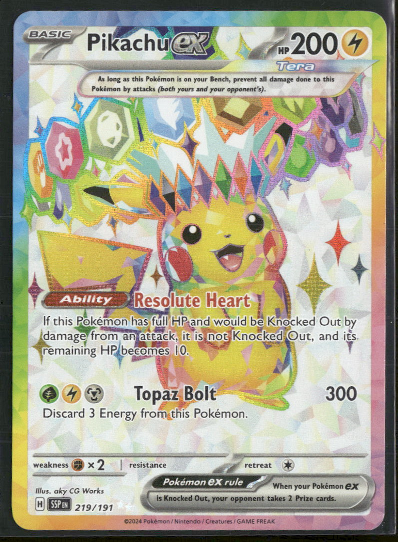 SV08: Surging Sparks Pikachu ex #219/191