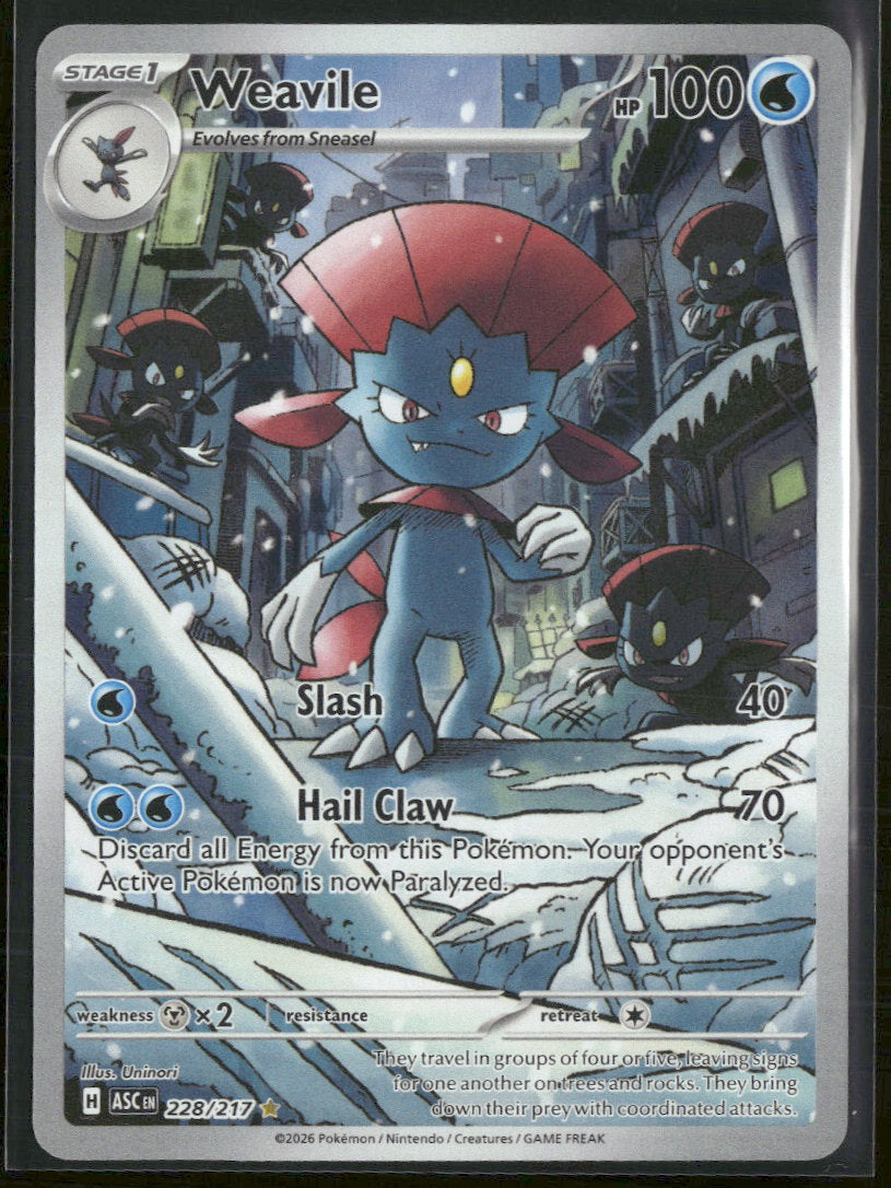 ME: Ascended Heroes Weavile #228/217