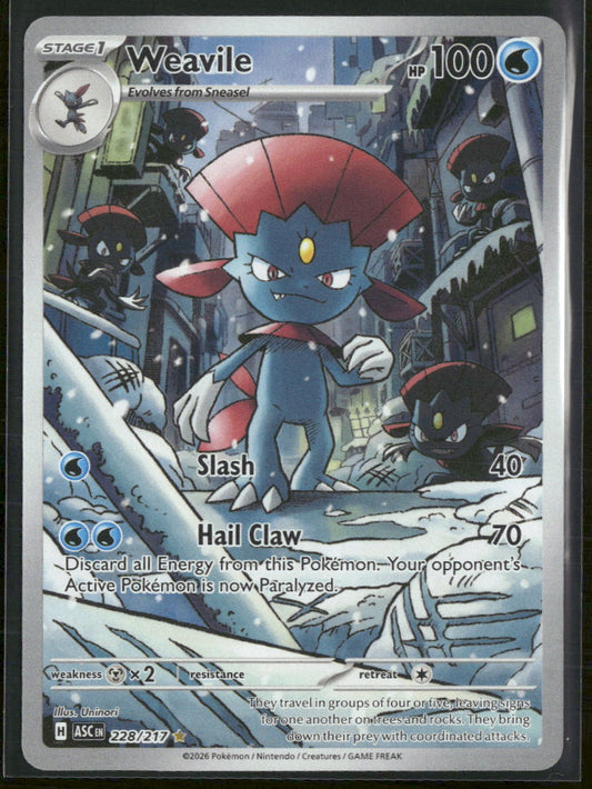 ME: Ascended Heroes Weavile #228/217