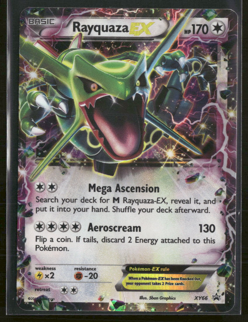 XY Promos Rayquaza EX #XY66 Damaged