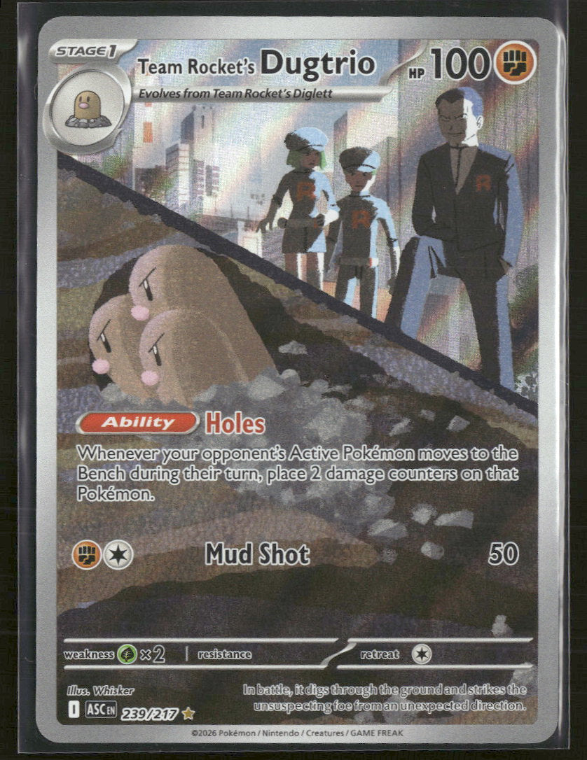 ME: Ascended Heroes Team Rocket's Dugtrio #239/217