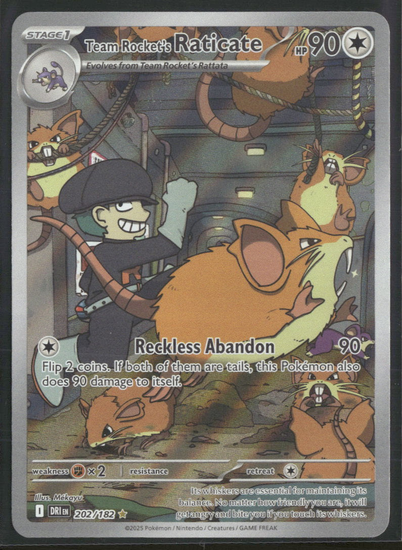SV10: Destined Rivals Team Rocket's Raticate #202/182