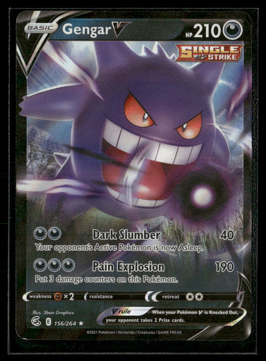 SWSH08: Fusion Strike Gengar V #156/264