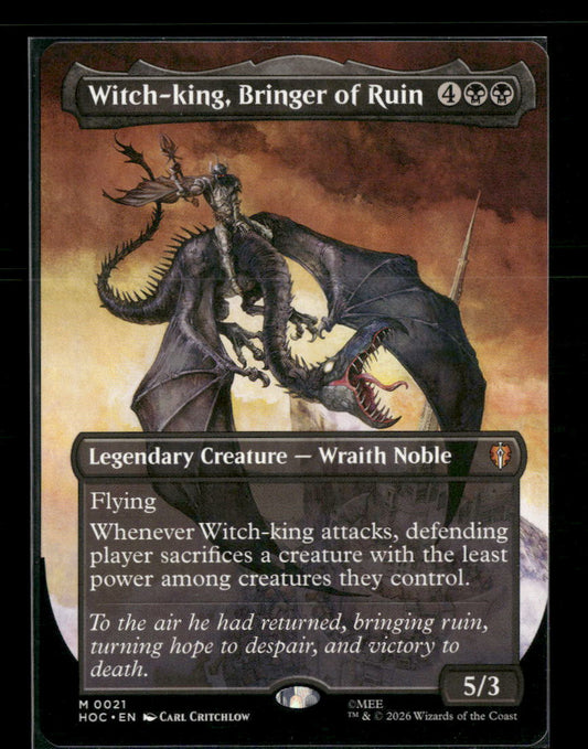 The Hobbit: Eternal-Legal Witch-king, Bringer of Ruin (Borderless) #21