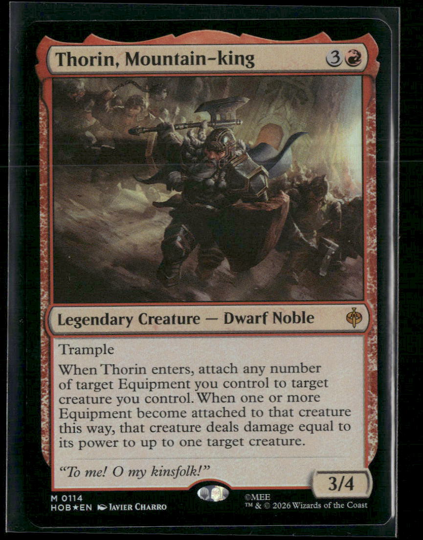 The Hobbit Thorin, Mountain-king Foil #114