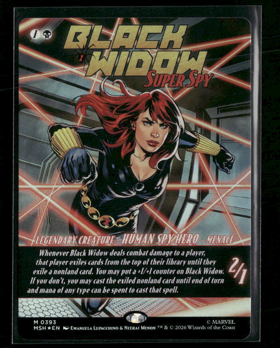 Marvel Super Heroes Black Widow, Super Spy (Borderless) (0393) Foil #393