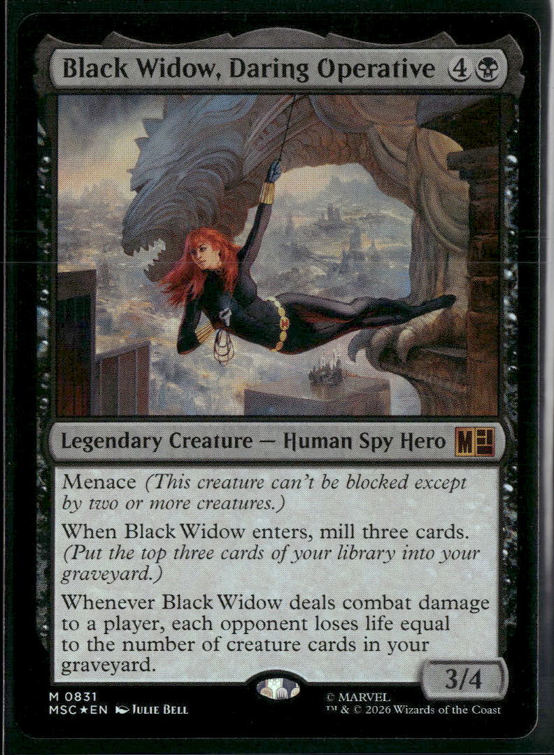 Commander: Marvel Super Heroes Black Widow, Daring Operative Foil #831