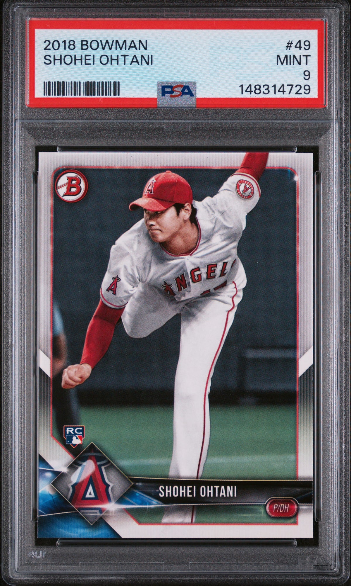 2018 Bowman Shohei Ohtani 9 PSA #49