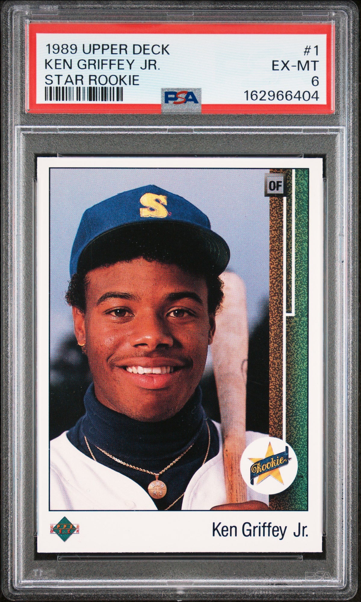 1989 Upper Deck Star Rookie Ken Griffey Jr. 6 PSA #1