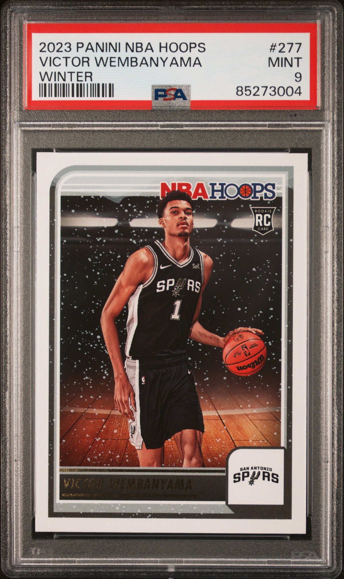 2023 Panini NBA Hoops Winter Victor Wembanyama 9 PSA #277