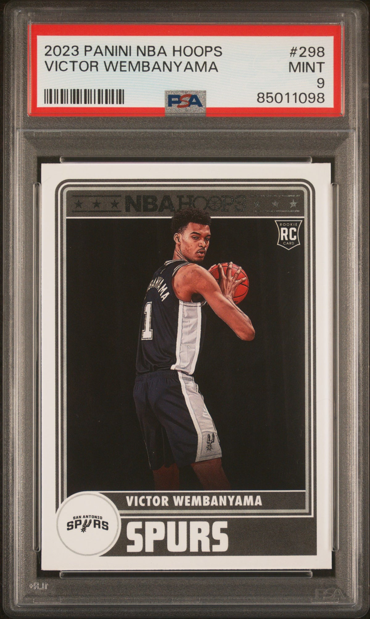 2023 Panini NBA Hoops Victor Wembanyama 9 PSA #298