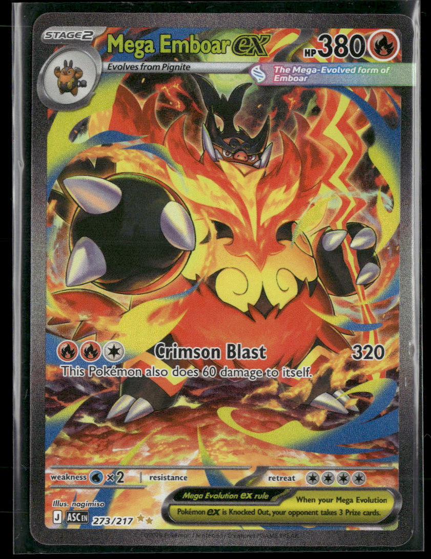 ME: Ascended Heroes Mega Emboar ex #273/217