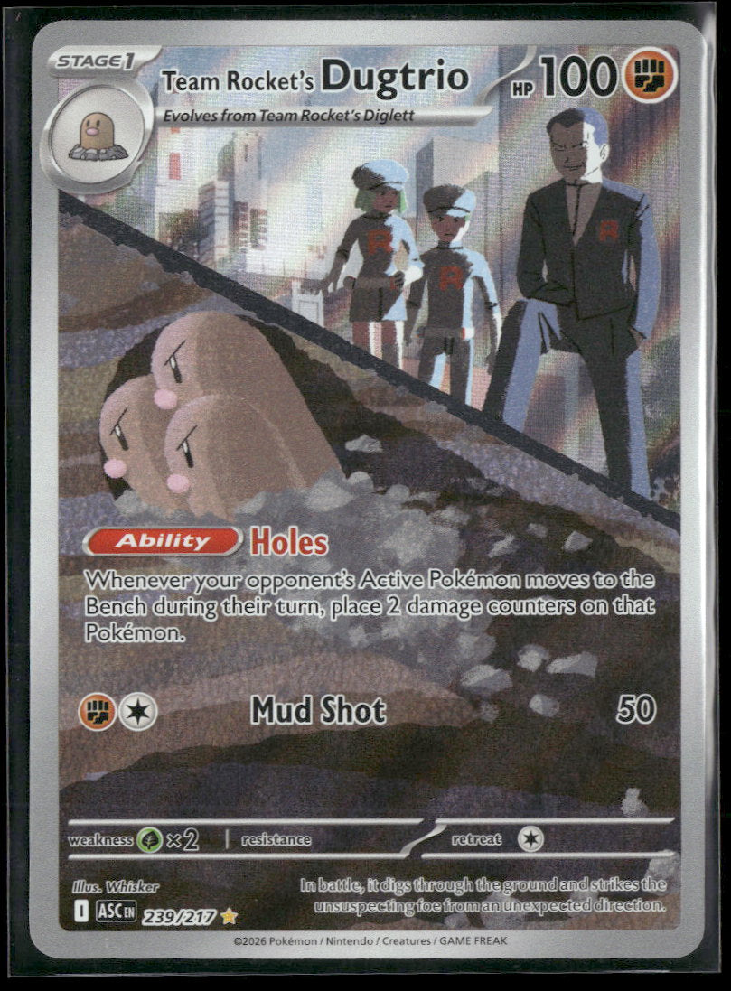 ME: Ascended Heroes Team Rocket's Dugtrio #239/217