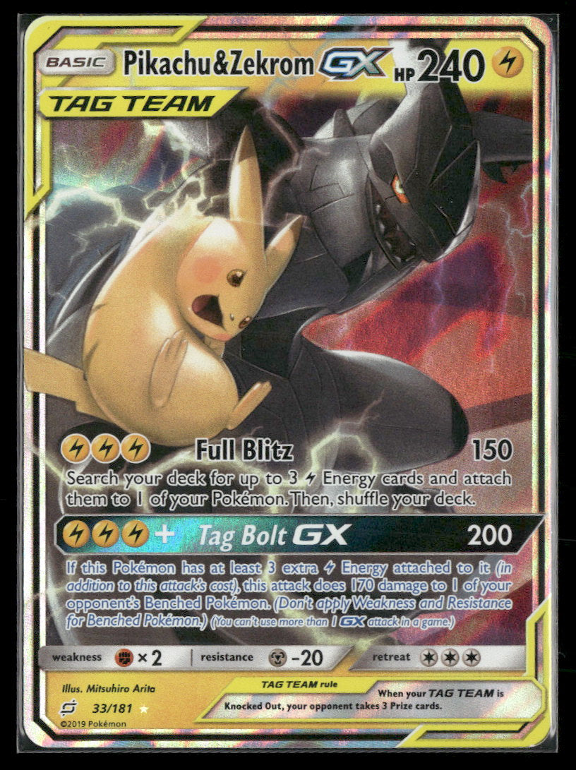 SM - Team Up Pikachu & Zekrom GX #33/181