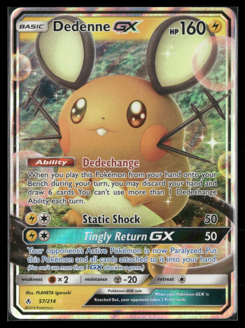 SM - Unbroken Bonds Dedenne GX #57/214