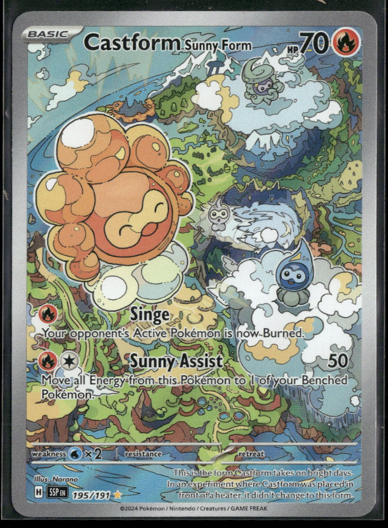 SV08: Surging Sparks Castform Sunny Form #195/191