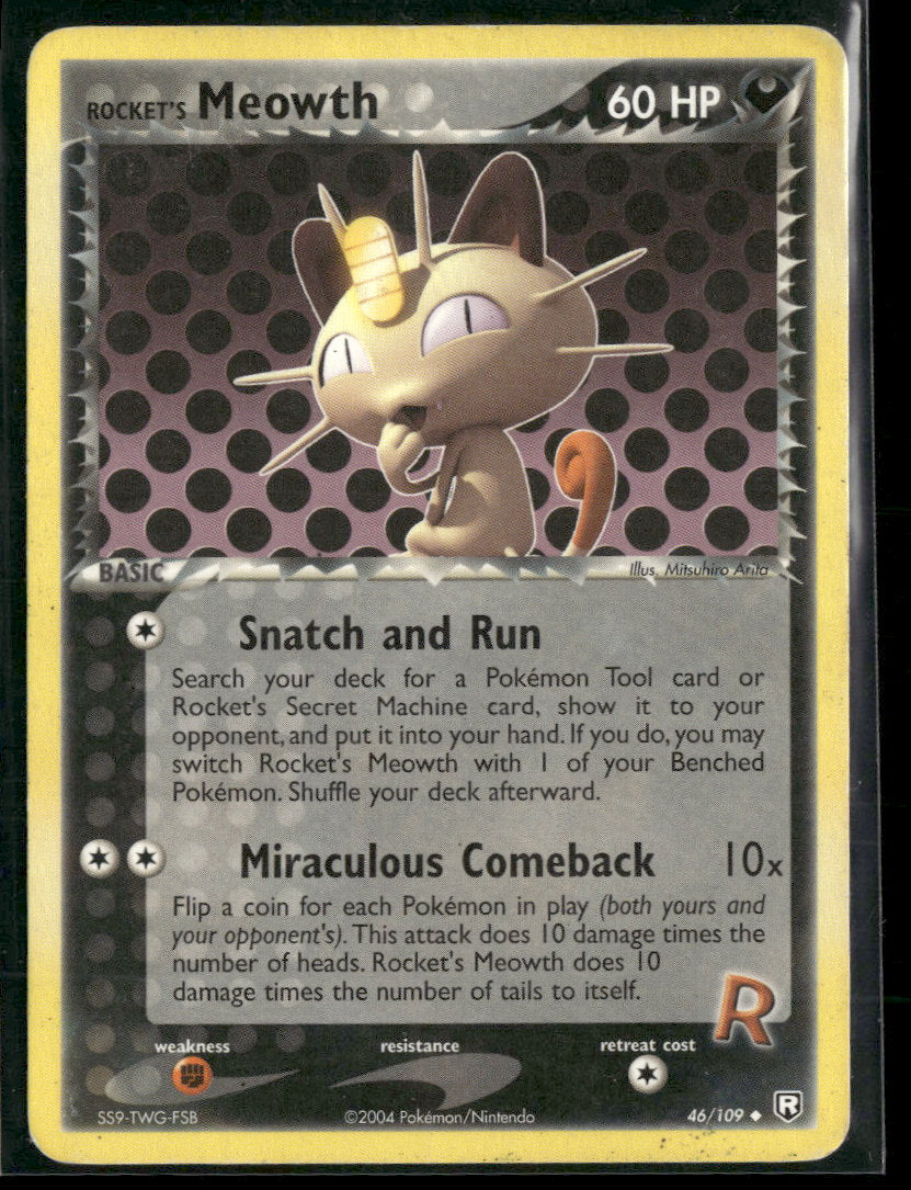 Team Rocket Returns Rocket's Meowth #46/109