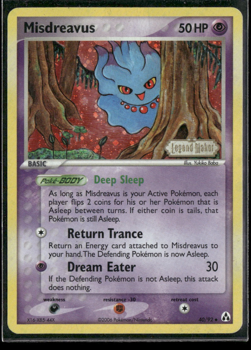 Legend Maker Misdreavus #40/92 Damaged
