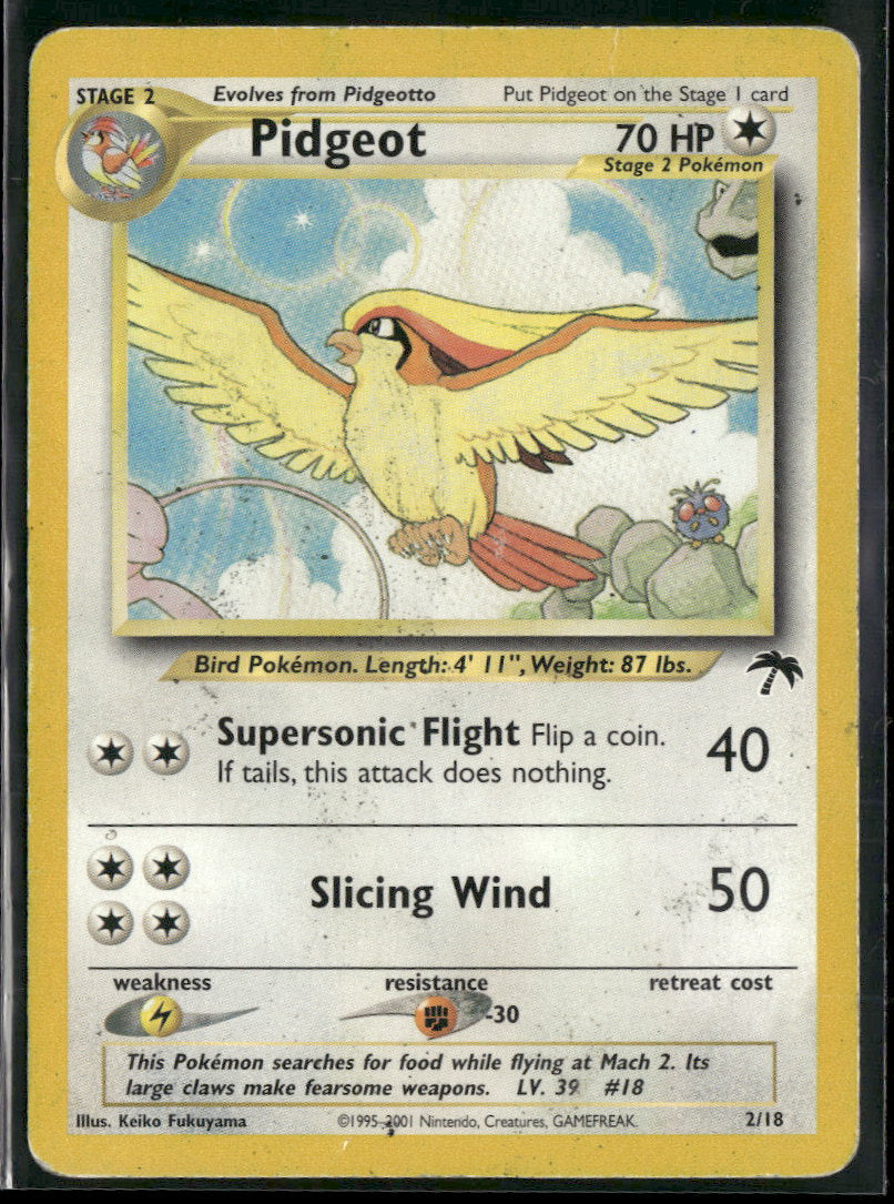 Southern Islands Pidgeot #02/18 Damaged