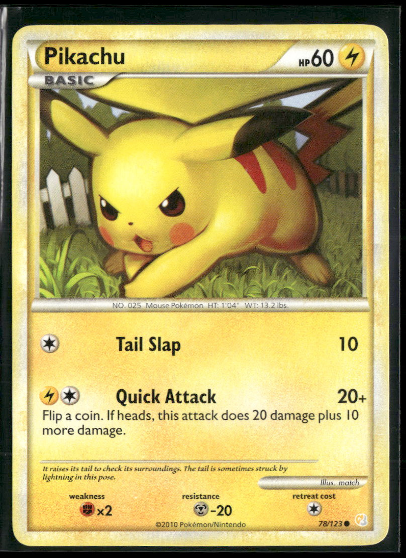 HeartGold SoulSilver Pikachu #78/123