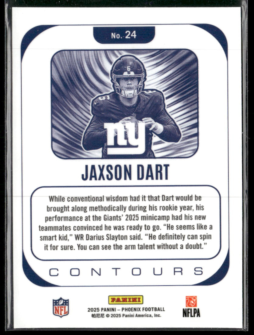 2025 Panini Phoenix Contours Jaxson Dart #24