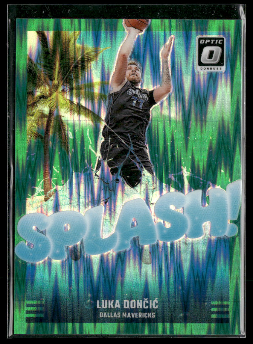 2024-25 Donruss Optic Splash! Green Shock Luka Doncic #/149 #1