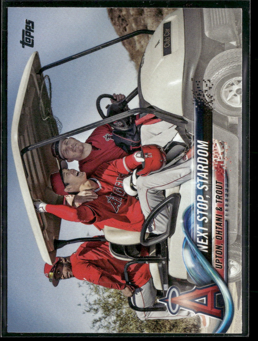 2018 Topps Update Next Stop, Stardom (Upton/Ohtani/Trout) #US158