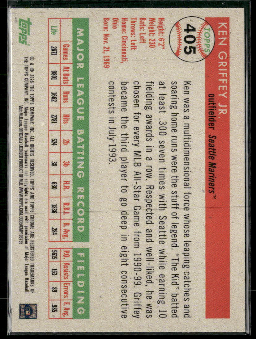 2025 Topps Chrome Platinum Prism Refractors Ken Griffey Jr. #405