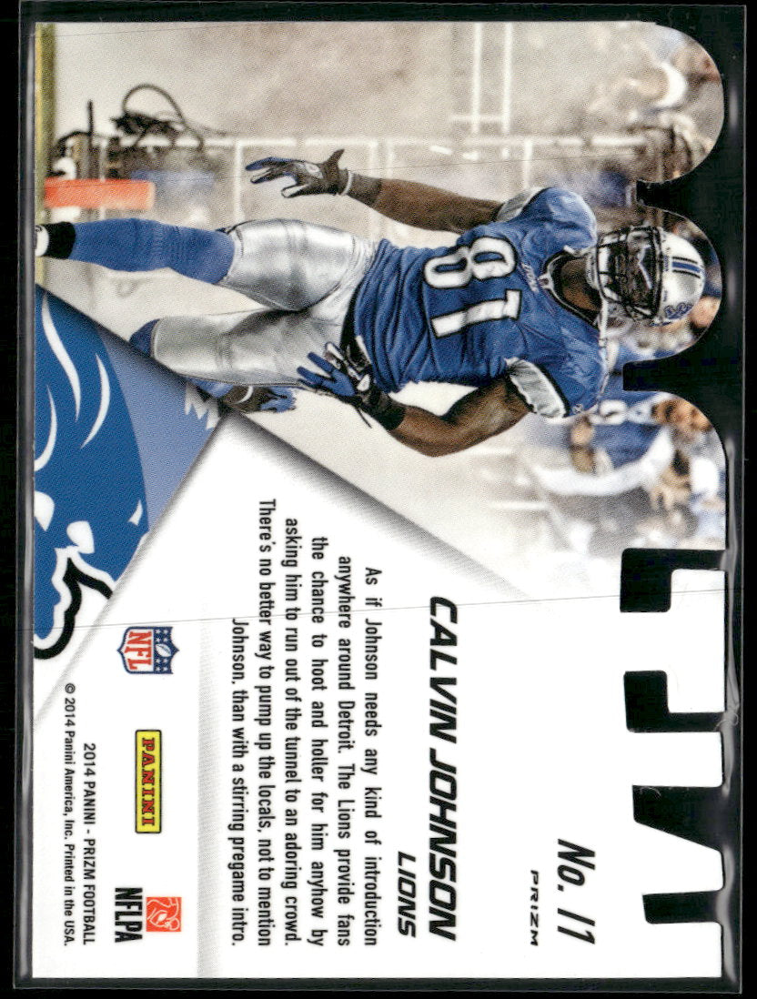 2014 Panini Prizm Silver Prizm Intros Calvin Johnson #I1