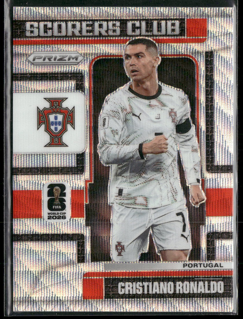 2026 Panini Prizm FIFA World Cup Scorers Club Wave Prizms Cristiano Ronaldo #21