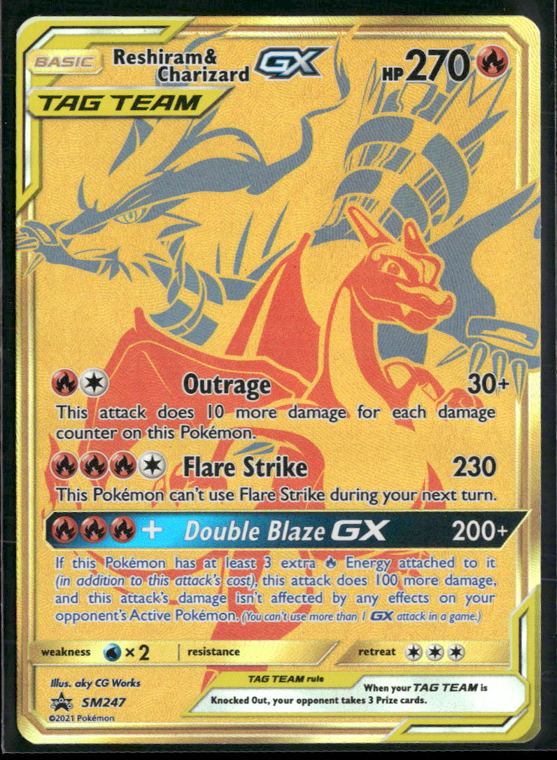 SM Promos Reshiram & Charizard GX #SM247