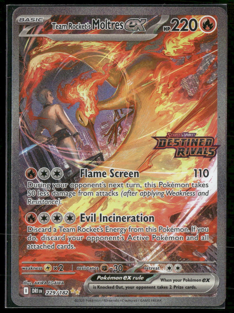 Miscellaneous Cards & Products Team Rocket's Moltres ex #229/182