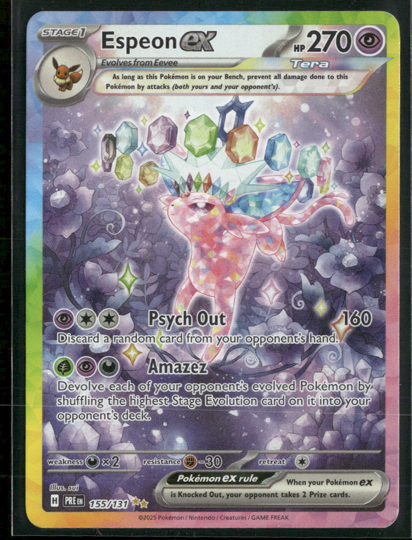 SV: Prismatic Evolutions Espeon ex #155/131