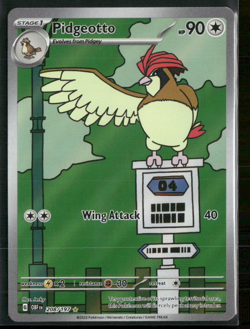 SV03: Obsidian Flames Pidgeotto #208/197