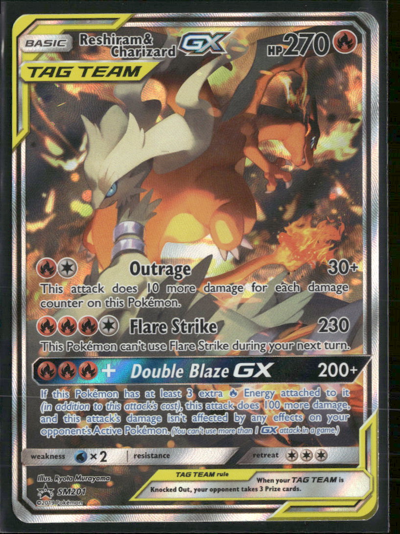 SM Promos Reshiram & Charizard GX #SM201