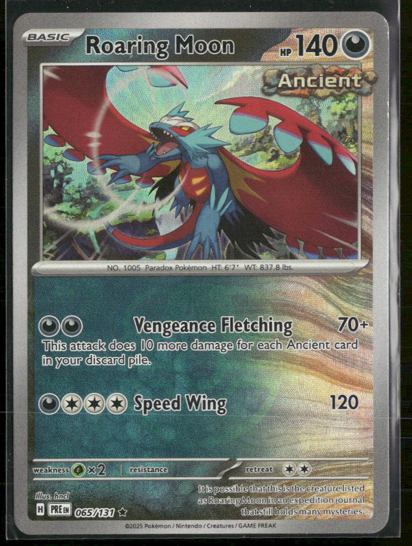 SV: Prismatic Evolutions Roaring Moon (Master Ball Pattern) #065/131