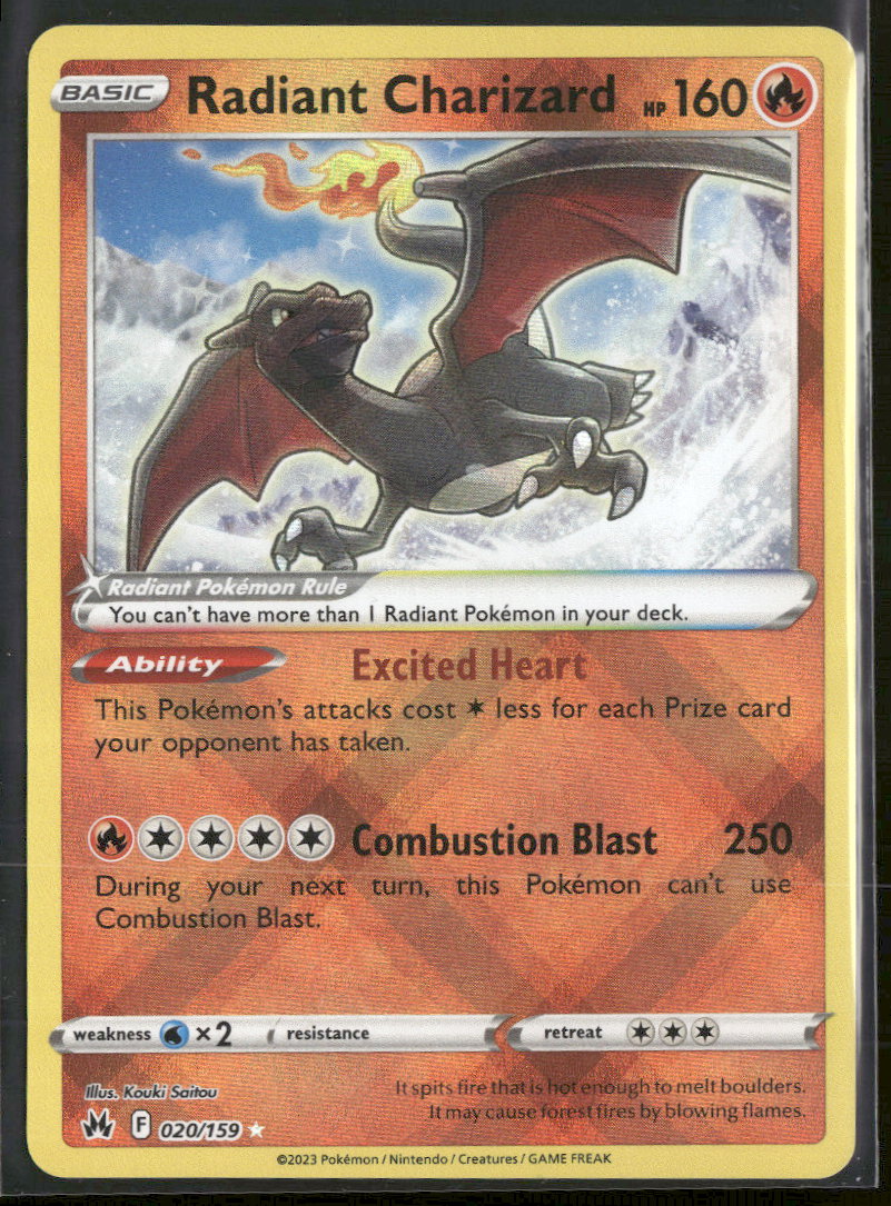 SWSH: Crown Zenith Radiant Charizard #020/159